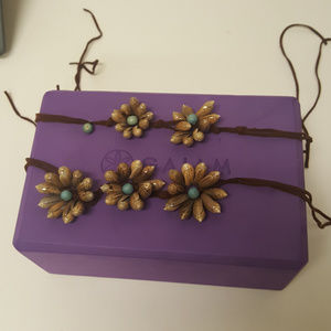 Tiger Cowrie Shells Chocker and matching bracelet